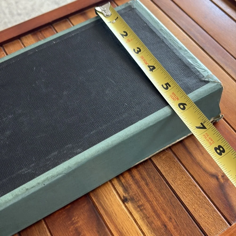 Vintage Blue Green Dresser Box